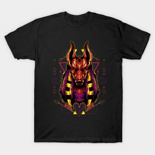 Anubis sacred geometry T-Shirt